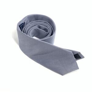 NWT The Tie Bar Classic Fit 2.5 in Regular 58 Inch Necktie Light Blue Linen Silk